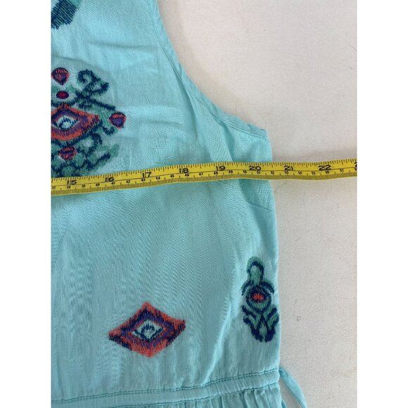 Sundance "Sunny Spirit" Embroidered Cotton Maxi Boho Dress, Women's Sz Large - Picture 6 of 6